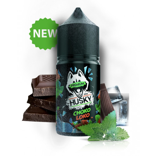Жидкость Husky Premium Choko Loko (Шоколад Мята Лёд) 30 мл 20мг